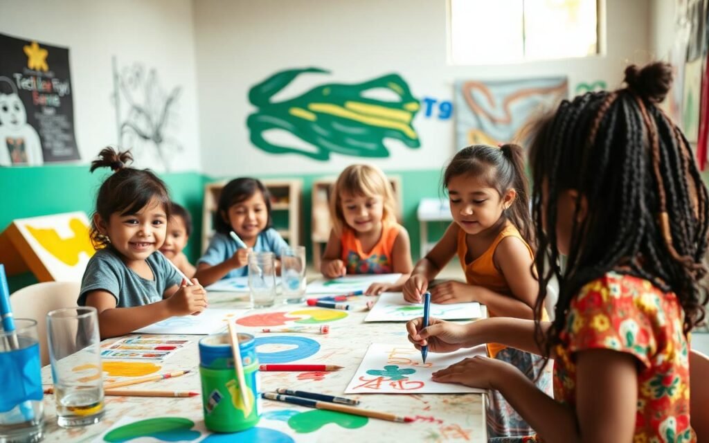Oficinas de artes visuais em escolas municipais